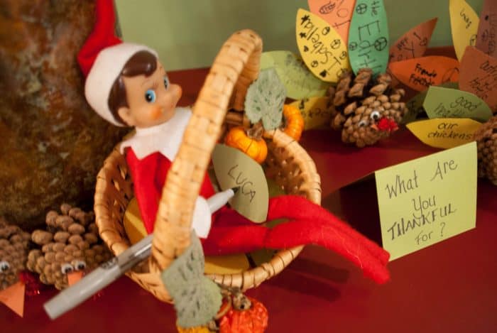 Thanksgiving Ideas for Elf on the Shelf Ideas | Elf Thankful List