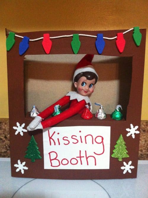 Elf on the Shelf Kissing Booth Box & Elf Box Ideas