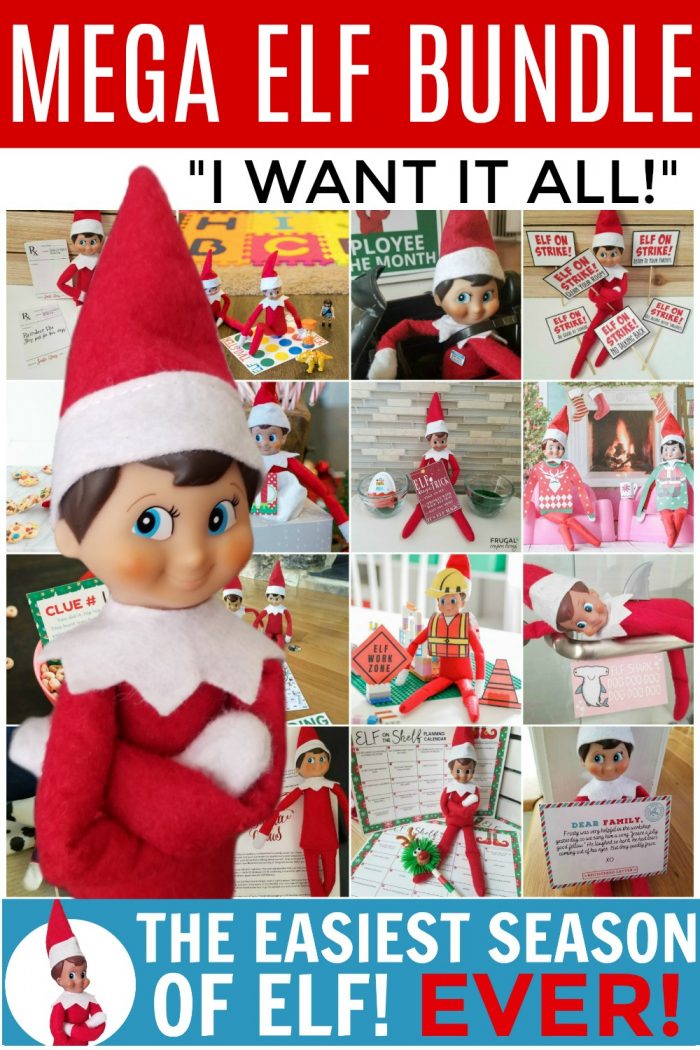 Elf on the shelf printable kit