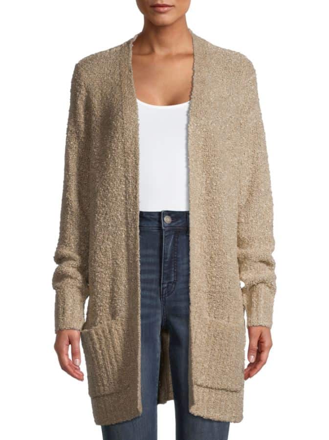 Time and Tru Women’s Boucle Cardigan Sweater | LaptrinhX / News