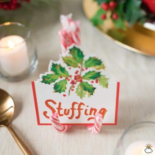 Candy Cane Place Card Holders & Holiday Hosting Ideas