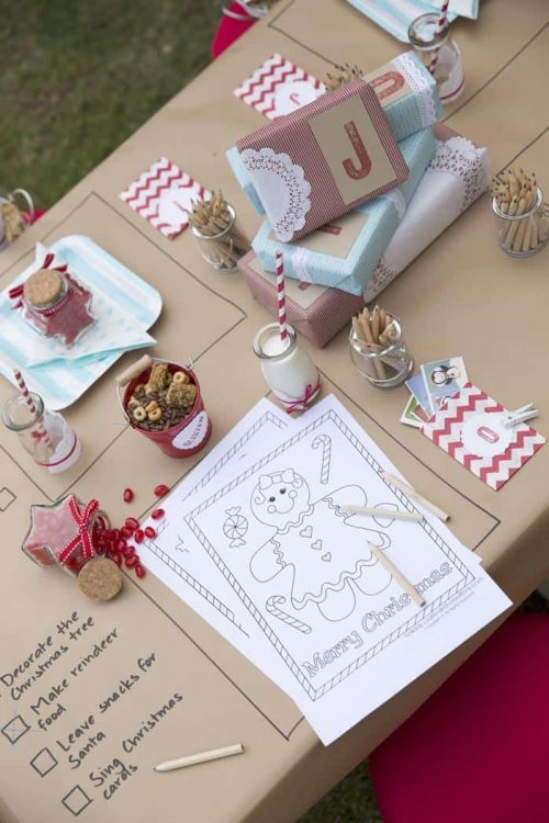 Christmas Party Table for Kids