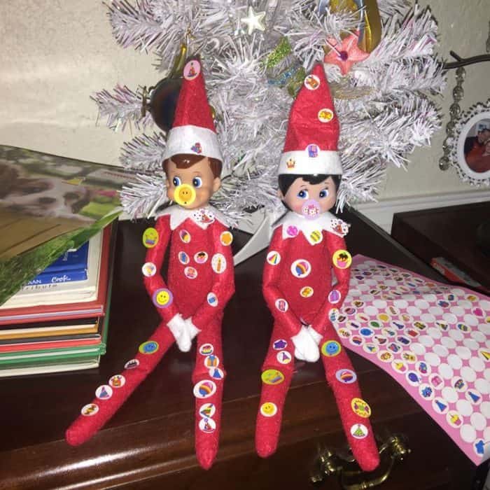 Elf on the Shelf Stickers | Elf Ideas for Preschool