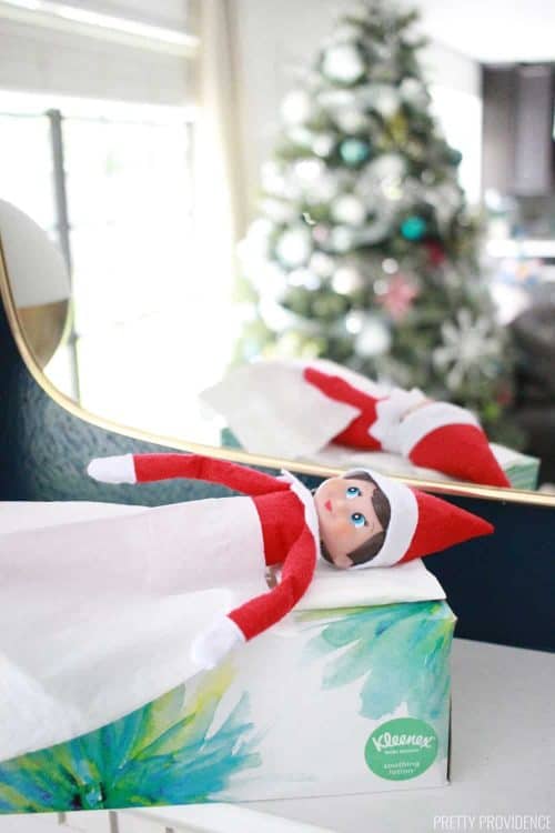 Elf Box Ideas | Elf on the Shelf Sleeps in a Kleenex Box