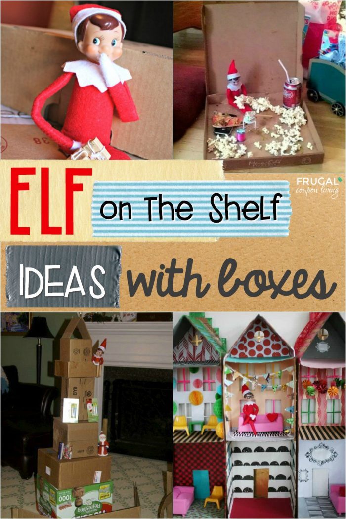 Elf on the Shelf Ideas with Boxes