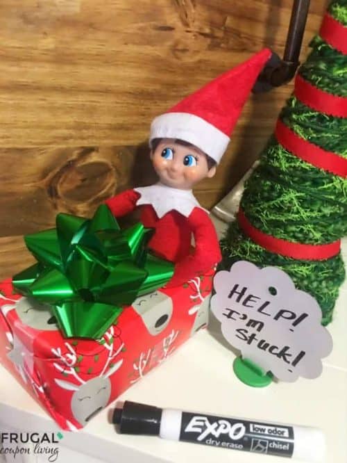 Elf on the Shelf Ideas with Boxes | Christmas Present