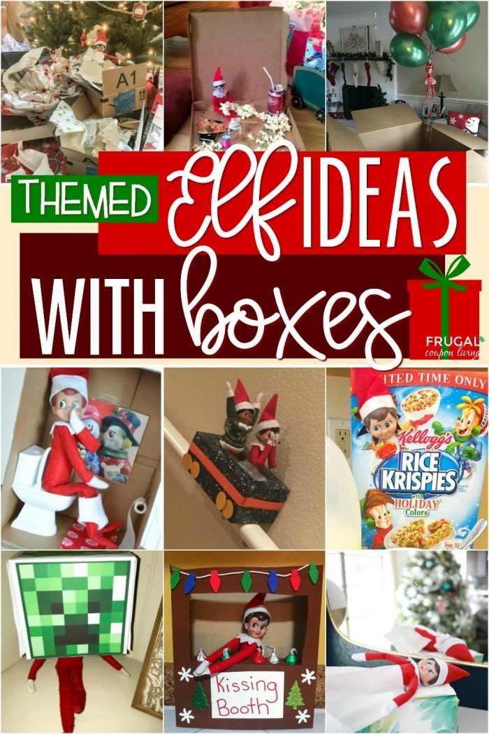 Elf on the Shelf Ideas with Boxes