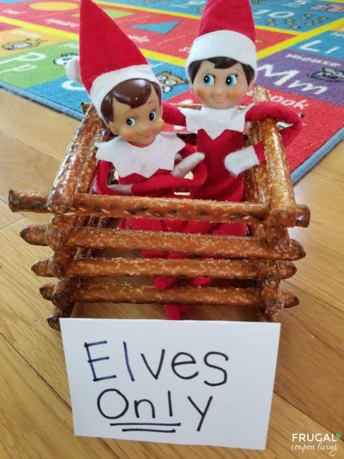 Elf on the Shelf Pretzel Fort | Elves Only