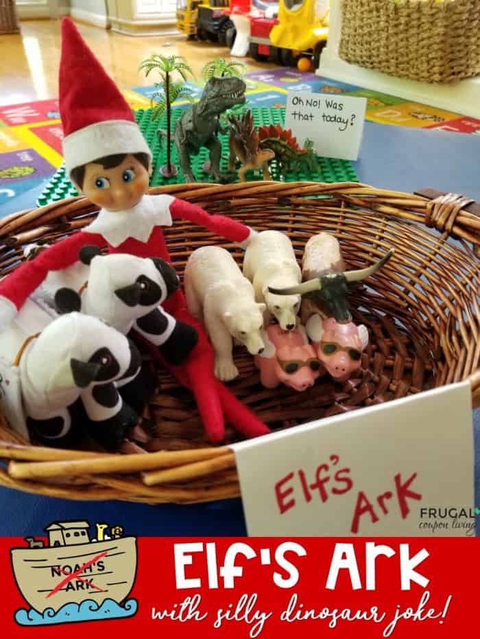 Elf on the Shelf Joke - Noah's Ark with Dinosaur Pun