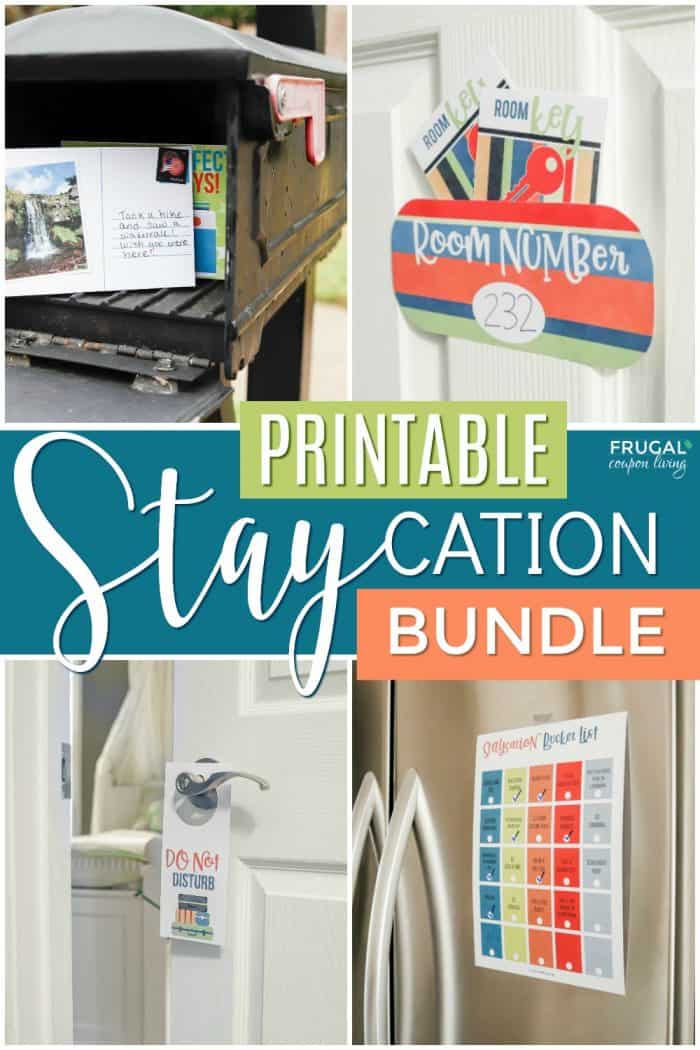 Fun Ideas for a Staycation at Home | Stay at Home Printable PDF