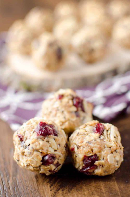 Cranberry Almond Energy Bites