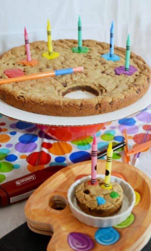 Really Easy Art Birthday Cake | Chocolate Chip Cookie Paint Palette