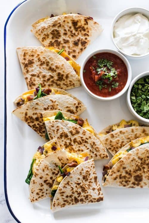 Easy Breakfast Quesadillas + Healthy and Simple Breakfast ideas