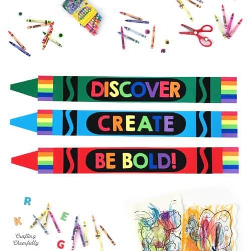 Art Birthday Party Ideas | Giant Paper Crayons Craft