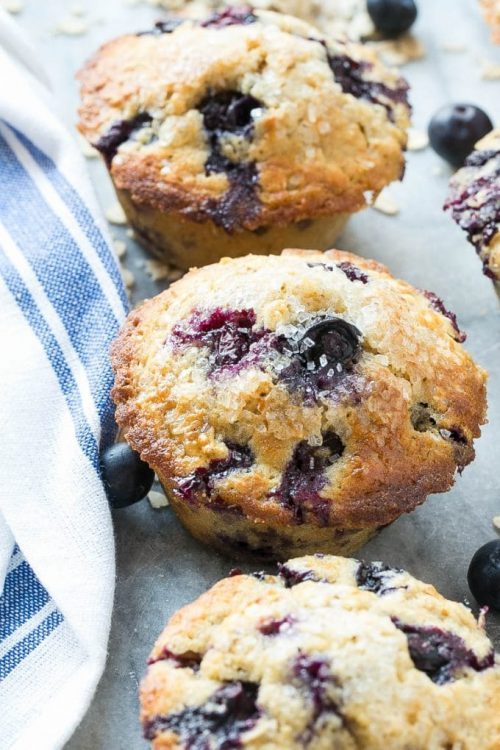 Healthy Blueberry Muffins