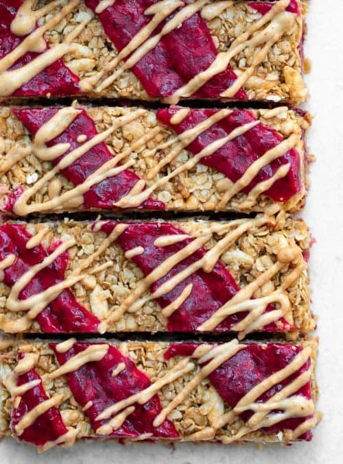 Peanut Butter and Jelly Granola Bars plus Easy Breakfast Menu