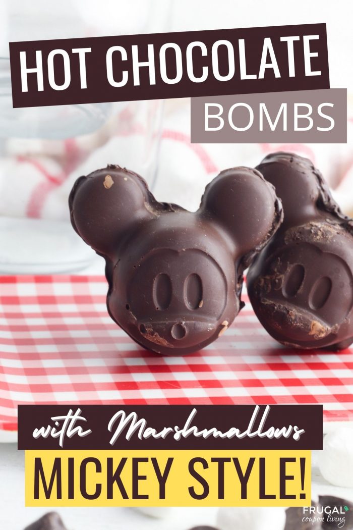 Hot Chocolate Bombs with Marshmallows - Mickey Mouse Disney Dessert