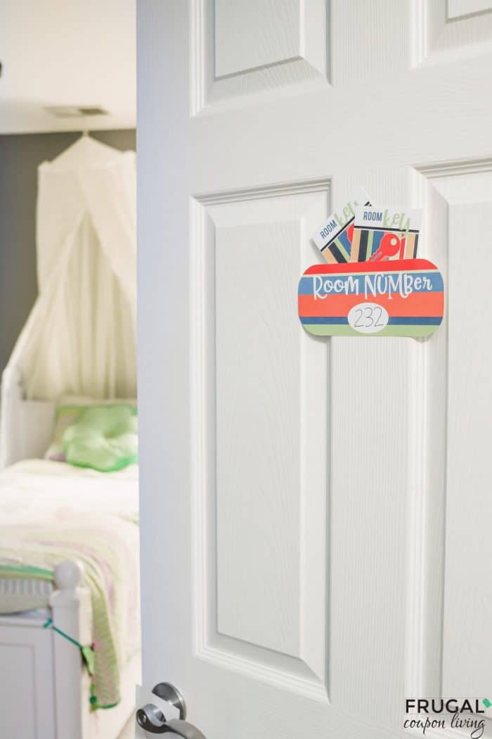 Printable Room Number for a Stay at Home Vacation