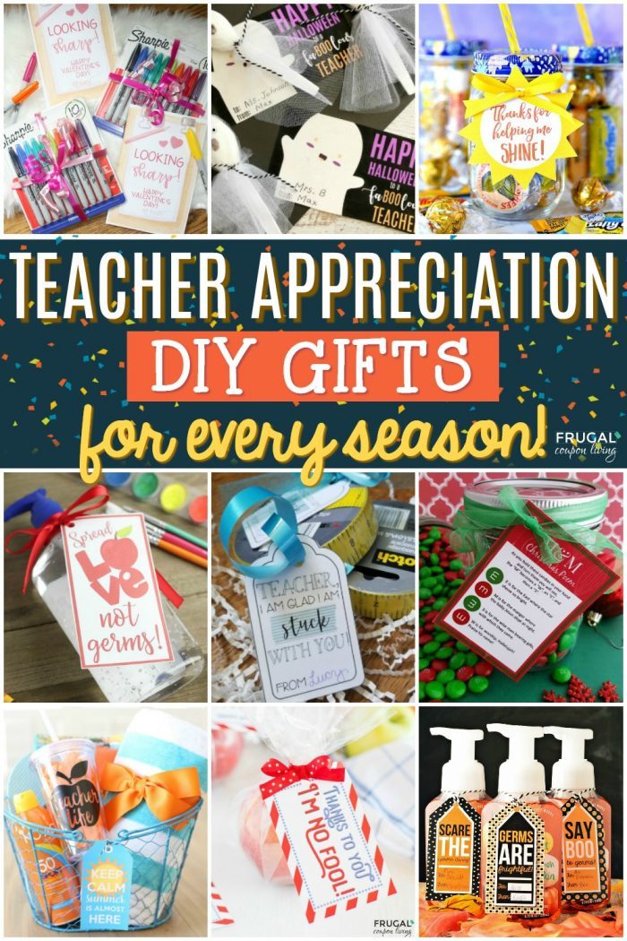 Year-Round DIY Teacher Appreciation Gifts with Printables