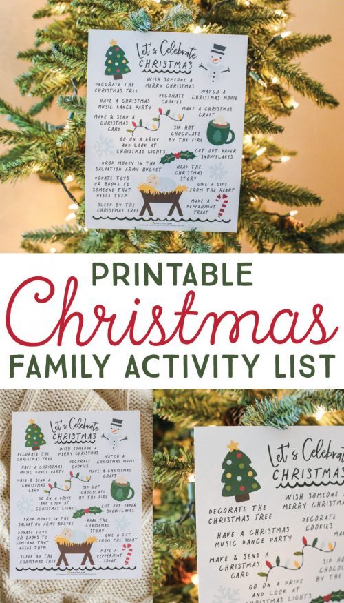 Christmas Bucket List Printable PDF + Bucket List Templates