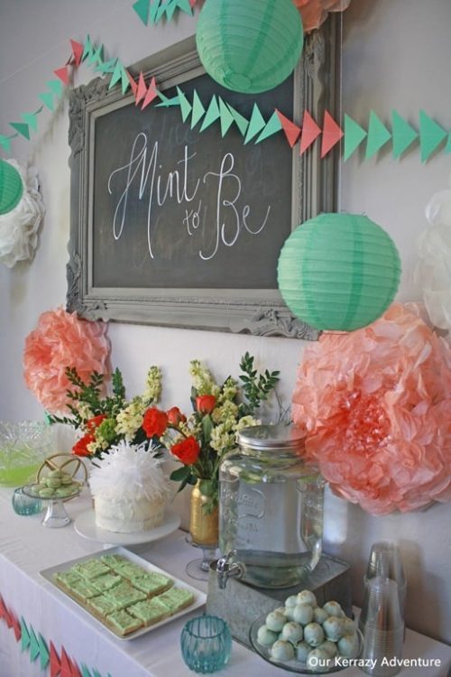 Mint to Be Adoption Party Theme & Decor