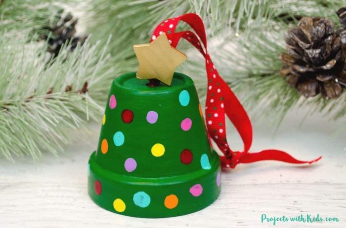 Christmas Tree Ornaments and Clay Pot Craft Ideas