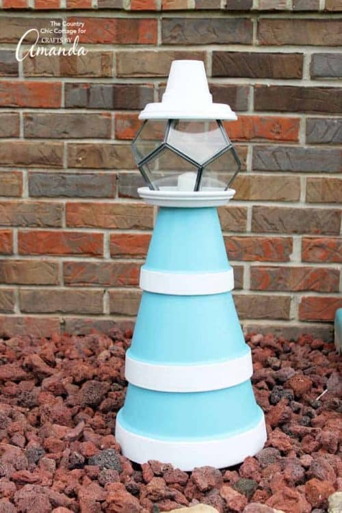 Clay Pot Lighthouse | Clay Pot Craft Ideas