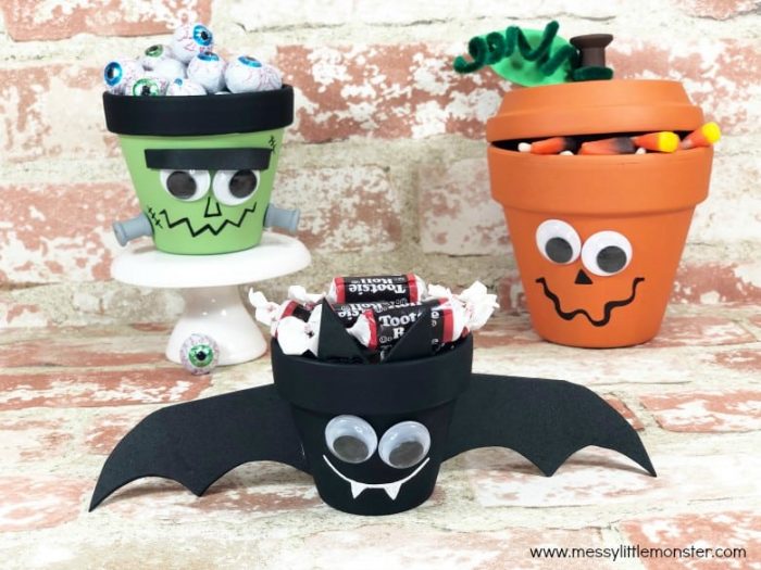 Terracotta Clay Pot Crafts | Bat, Monster & Pumpkin Halloween Decor