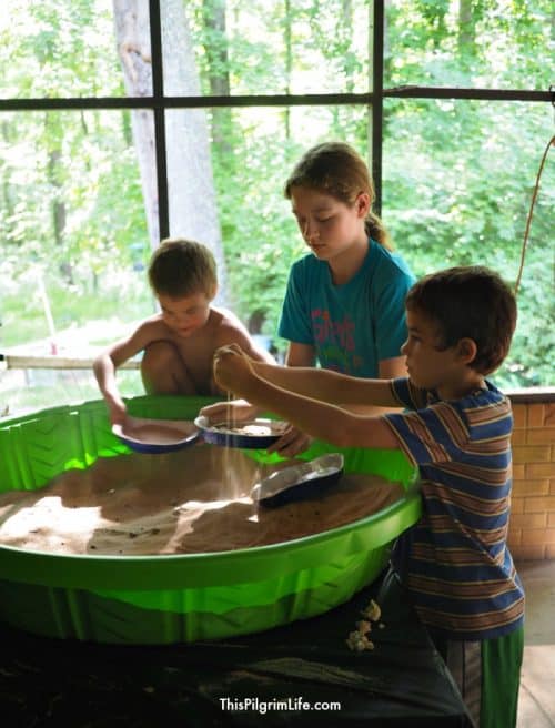 Plastic Pool Gem Mine Dig + Rock Birthday Party Ideas