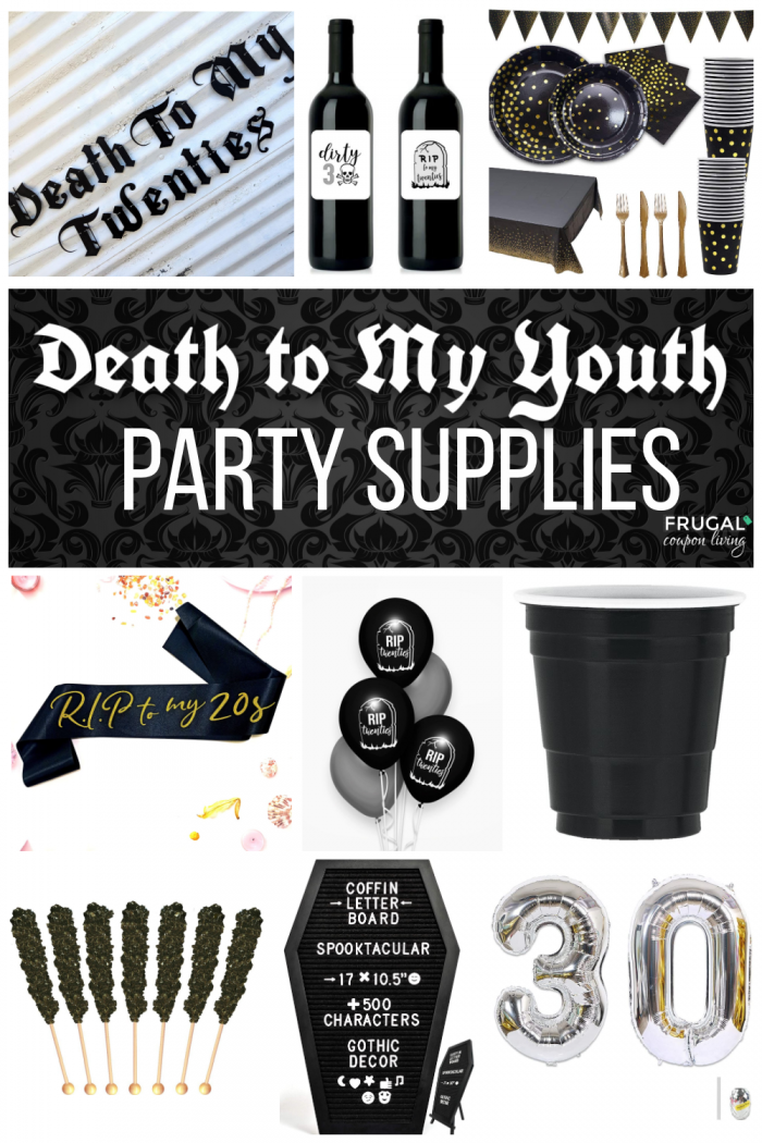 Death to my Youth Party Supplies