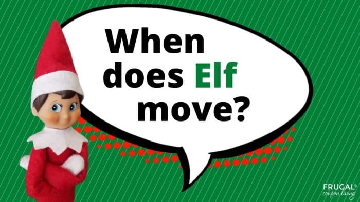 Elf Questions - When does the Elf on the Shelf move?