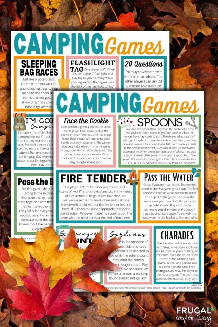 Fun Camping Games