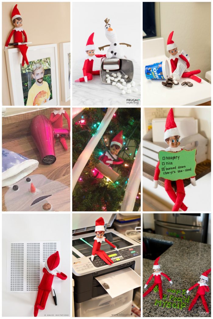 Mischievous Elf on the Shelf Ideas