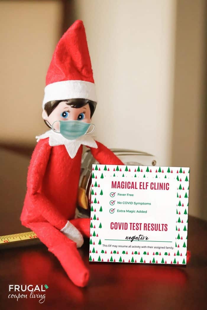 Elf on the Shelf Covid test results