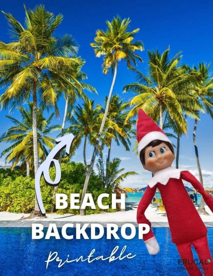 free elf on the shelf beach printable