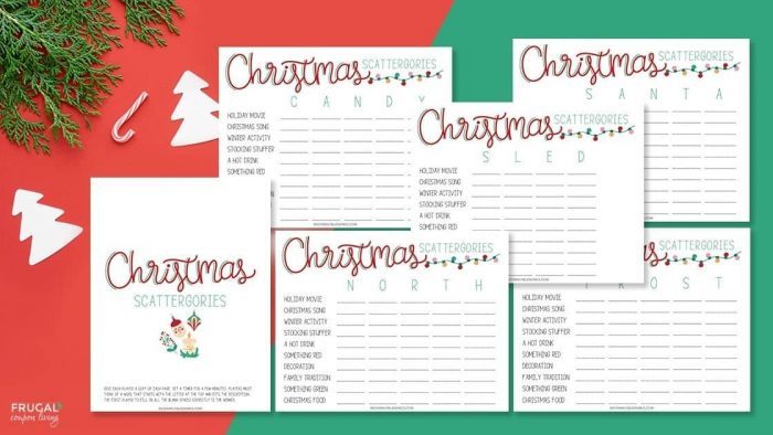 Christmas Scattergories PDF