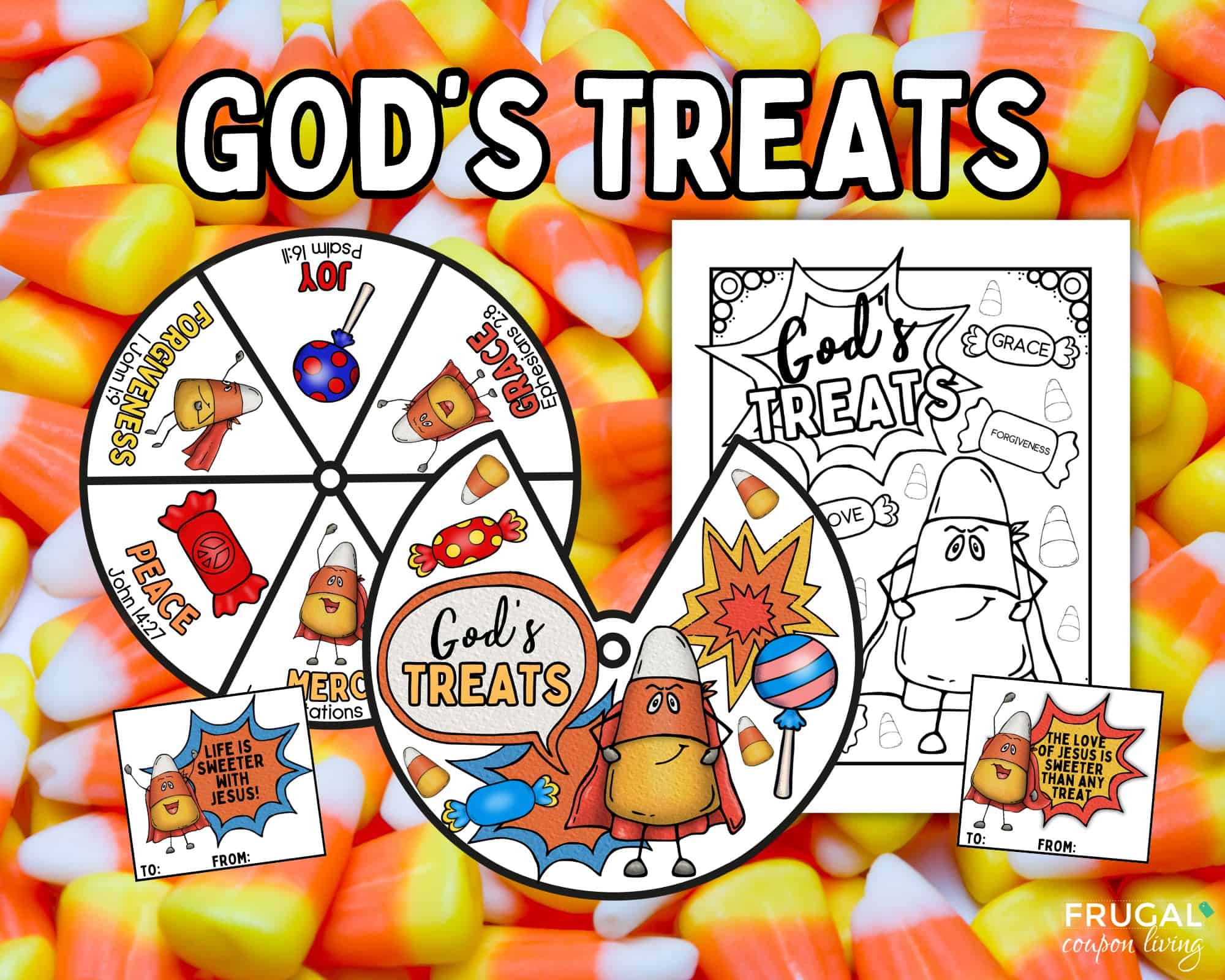 fall-o-ween Gods treats halloween craft for church