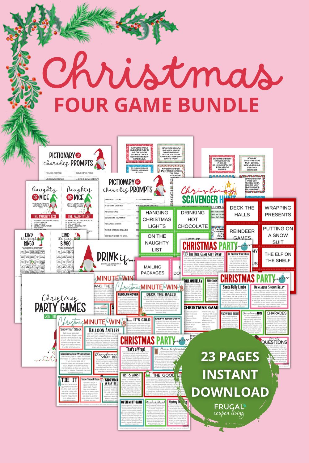 Fun Christmas Party Games Printable Set