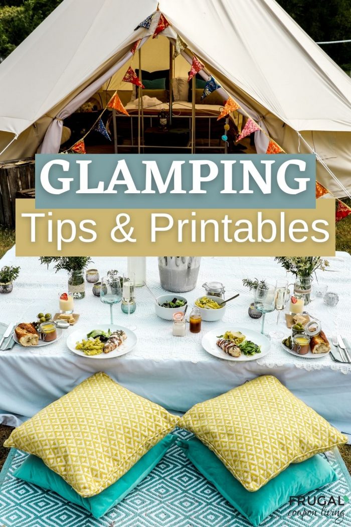 glamping tips and glamping printables