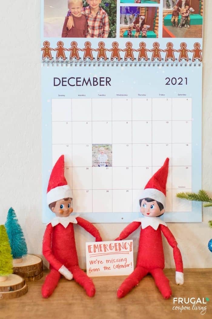 Funny Elf on the Shelf Calendar Idea