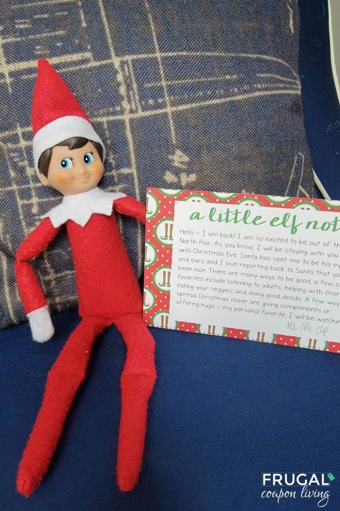 Arrival Elf on the Shelf Letter Hello