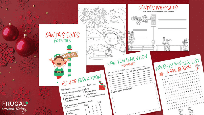 elf on the shelf coloring pages