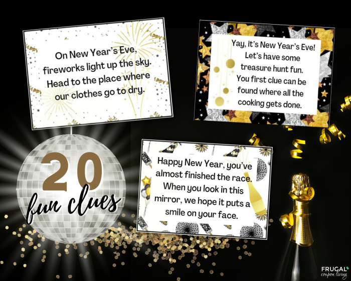 New Year's Eve Scavenger Hunt Clues