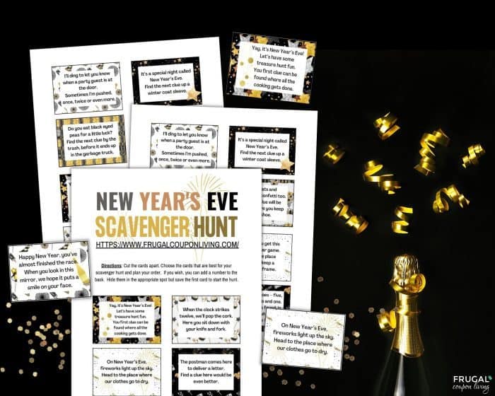 New Year's Eve Scavenger Hunt Clues