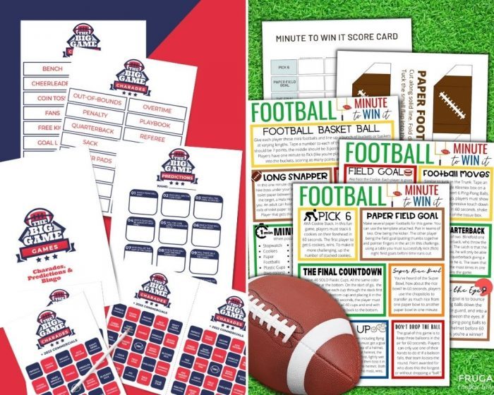 Football Themed Party Games Printables