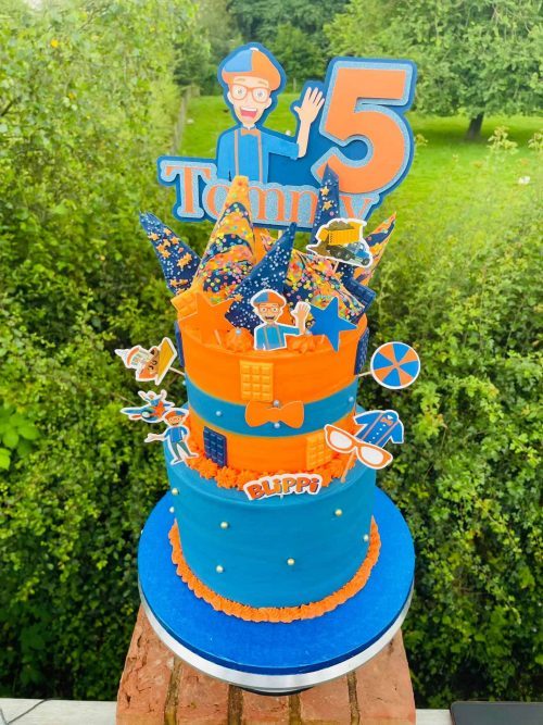 Cute Blippi Birthday Cake