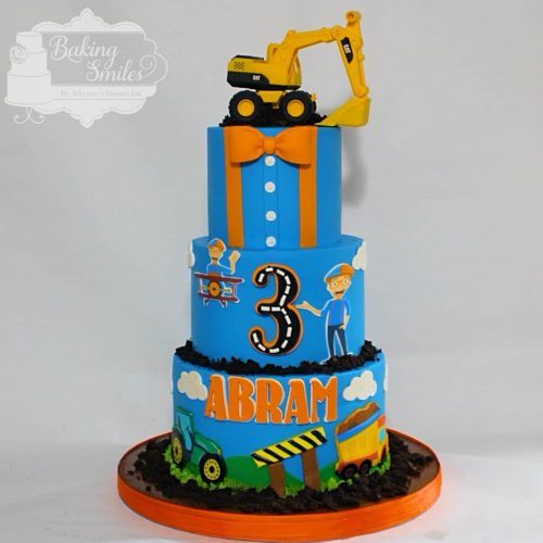 Blippi Birthday Cake for 3 Year Old