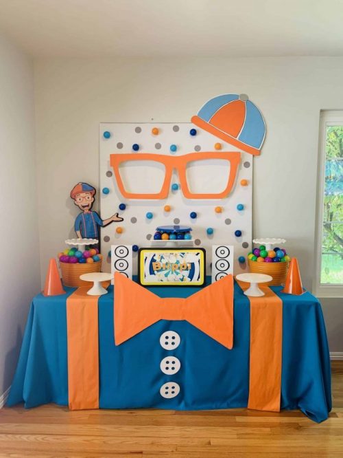 Blippi Party backdrop