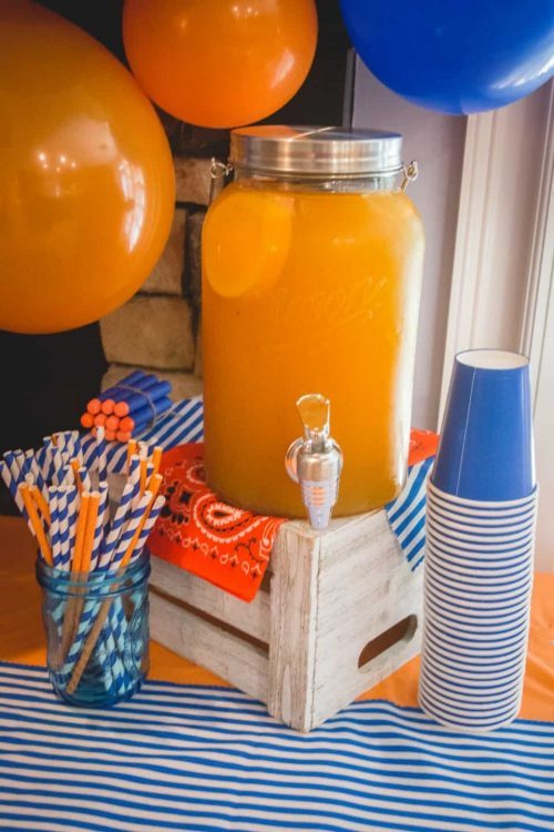 orange party beverage for blippi party