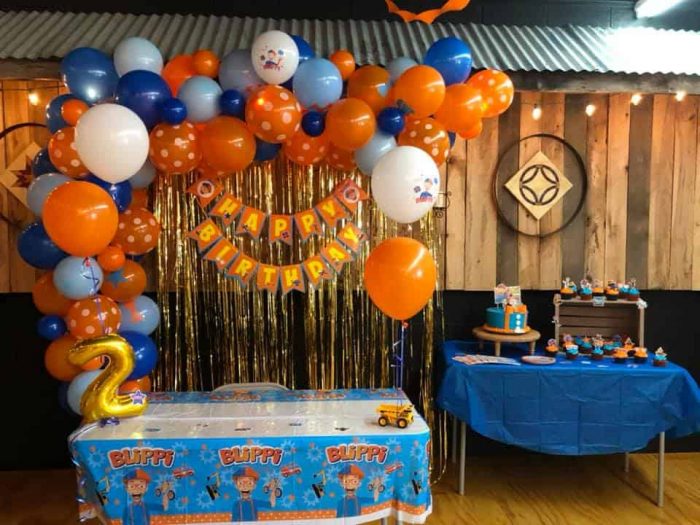 Blippi Birthday Party backdrop